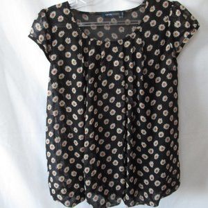 Floral Daisy Short Sleeve Blouse